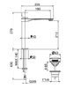 Смеситель для раковины Webert ONE-B NB830402441, черный/сталь