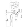 Смеситель для раковины Webert ONE-B NB830606015, хром/сталь