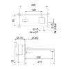 Смеситель для раковины Webert ONE-X OX830606015, хром/сталь