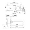 Смеситель для раковины Webert ONE-X OX830611015, хром/сталь