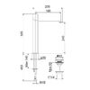 Смеситель для раковины Webert ONE-X OX830402741, белый/сталь
