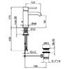 Смеситель для раковины Webert Elio EL830102560, черный