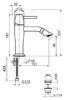 Смеситель для раковины Webert Opera moderna OE830102560, черный