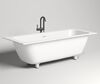 Ванна Salini ORLANDA AXIS KIT 180x80 материал S-Sense 103312M покрытие Матовое