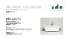 Ванна Salini ORLANDA AXIS 190x80 материал S-Sense 103211G покрытие Глянцевое