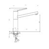 Смеситель для кухонной мойки с поворотным изливом RUSH (MS9035-36)