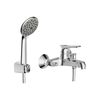 Смеситель для ванны с коротким изливом с аксессуарами Bravat Eco (F6111147C-B)