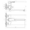 Смеситель для ванны DECOROOM DR72 (DR72043)