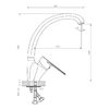 Смеситель для кухни DECOROOM DR72 (DR72021)