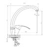 Смеситель для кухни DECOROOM DR71 (DR71021)