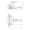 Смеситель для ванны DECOROOM DR70 (DR70044)