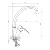 Смеситель для кухни DECOROOM DR70 (DR70021)