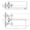 Смеситель для ванны DECOROOM DR53 (DR53043)