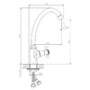 Смеситель для кухни DECOROOM DR54 (DR54010)