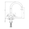 Смеситель для кухни DECOROOM DR53 (DR53028)
