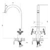 Смеситель для кухни DECOROOM DR52 (DR52028)