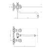 Смеситель для ванны DECOROOM DR50 (DR50045R)