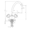Смеситель для кухни DECOROOM DR50 (DR50028R)