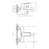 Смеситель для ванны DECOROOM DR23 (DR23036)