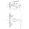 Смеситель для ванны DECOROOM DR22 (DR22036)