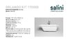Ванна Salini ORLANDA KIT 170х80 материал S-Sense 102116M покрытие Матовое