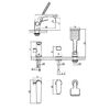 Смеситель для ванны и душа Lemark Bronx (LM3745GM)