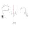 Смеситель для кухни Lemark Comfort с подключением к фильтру с питьевой водой (LM3075W)