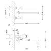 Смеситель для ванны Lemark Flora (LM0151C)