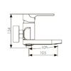 Смеситель для ванны KAISER Linear (59022)