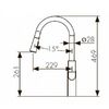 Смеситель для кухонной мойки KAISER Linear (59044)