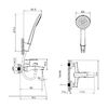 Смеситель для ванны черный IDDIS Ray (RAYBL02i02)