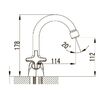 Смеситель для раковины KAISER Crystal (28111)