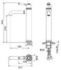 Смеситель для раковины-чаши Timo Arisa черный (5311/03F)