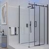 Душевой угол Veconi Rovigo RV-074B, 1200х800х1950 черный, стекло прозрачное