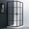 Душевой угол Veconi Rovigo RV-09, 800x800x1950, черный, стекло прозрачное