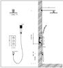 Душевая система встроенная с термостатом Timo Tetra-thermo черный (SX-0179/03SM)