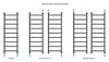 Полотенцесушитель водяной Сунержа Галант+ 1200х400 цвет Белый