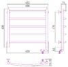 Полотенцесушитель электрический Сунержа Галант 2.0 600х600 МЭМ правый цвет Матовый чёрный