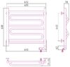 Полотенцесушитель электрический Сунержа Элегия 2.0 600х600 МЭМ правый цвет Шампань