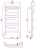Полотенцесушитель электрический Сунержа Элегия 2.0 800х400 МЭМ правый цвет Шампань