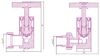 Вентиль Сунержа 3D левый (крест) G 1/2