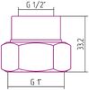 Комплект фитингов Стилье прямой G 1