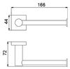 Бумагодержатель Timo Selene 12035/03 чёрный матовый