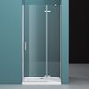 Душевая дверь BelBagno KRAFT-B-12-60/20-C-Cr-R, стекло прозрачное, регулировка 78,5-80 см