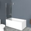 Душевая шторка на ванну BelBagno UNO-V-1-80/150-P-Cr, стекло матовое