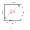 Душевой уголок BelBagno KRAFT-A-22-80-C-Cr, стекло Прозрачное