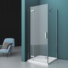 Душевой уголок BelBagno KRAFT-AH-12-120/80-C-Cr-L, стекло Прозрачное