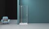 Душевой уголок BelBagno KRAFT-AH-12-90/100-C-Cr-L, стекло Прозрачное