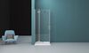 Душевой уголок BelBagno KRAFT-AH-22-100/80-C-Cr-L, стекло Прозрачное