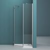Душевой уголок BelBagno KRAFT-P-1-100-C-Cr-L, стекло Прозрачное